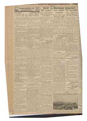  CUMHURÎYET 30 Temmuz 1939 ( Şehir ve Memleket Haberlerl ) Siyasr icmal Halk sandıkları Satie tahkikatı Bir açıkgözlülük!...