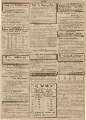  8 BirlncitesTİn 1939 Istiklâl Lisesi Direktörlügünden: 1 Onuncu ve on birinci sımflarda niharî talebe sımflar için yatılı ve