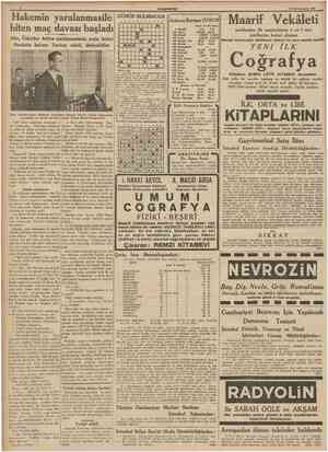  CTUHTHURfYET H Birinciteşrîn 1939 Hakemin yaralanmasile biten maç davası başladı Dün, Usküdar Asliye mahkemesinde suçlu...