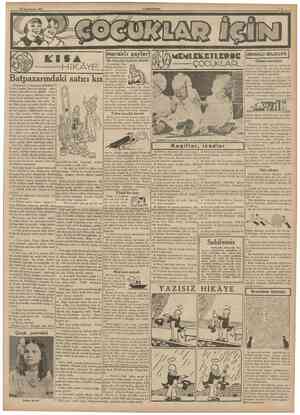 30 İkincHeşrîn 1939 CUMHURİYET I |merakh şeyler Bir köpeğin heykeli dikildi HiKAYB. Batpazarmdaki satıcı kız «Batpazarı» nı