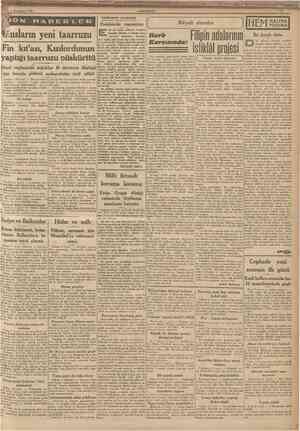  3 Ikinrikânun 1940 CUMHURİYET Hâdiseter arasında Fedakârlık manzarası Büyük davalar Rusların yeni taarruzu Fin kıt'ası,...