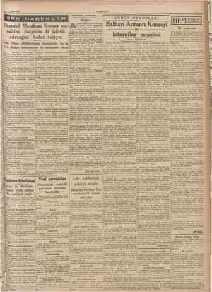  7 Şubat 1940 CUMHURİYET 3pN HABE Kâdiseler arasında Imtihan frodit davası Avrupa matbuatına aksetti. Bunu gazetesinde okuyan