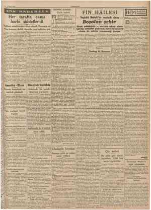  8 Şubat 1940 CUMHURİYET S'ON Hâdiseler arasında Çayla tedavi ektörlüğiin çaymda, Onîversîteliler, $a kıtlıklardan ve...