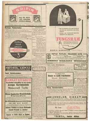  13 Subat 1940 CUMHURtYET Biçaktarm en ucuzu ve en iyisidir. 10 adedi 25 Kuruş. Hasan deposu: Bahçekapı, Beyoğlu tramvay...