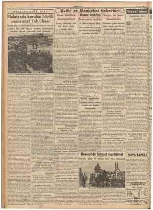  CUMHURİYET 16 Nisan 1940 MALATYA MEKTUBLARI [ Şehir ve Memleket Haberleri Bono tahkikatı derinleştiriliyor Sorgu hâkimliği