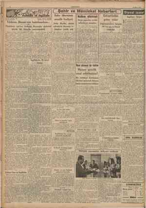  CUMHURİYET 14 Mayıs 1940 [ Şehir ve Memleket Haberleri) Sular idaresinin Tarihi tefrika: Yazan: ZİYA ŞAK1R Siyasî icma...