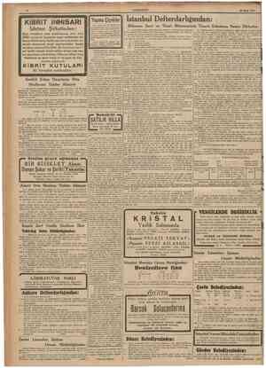  CUMHURİYET 28 Mayis 1940 KİBRİT İNHİSARI Işletme Şirketinden: Bazi vergilere zam yapılmasına dair olan 3828 numarah kanunun
