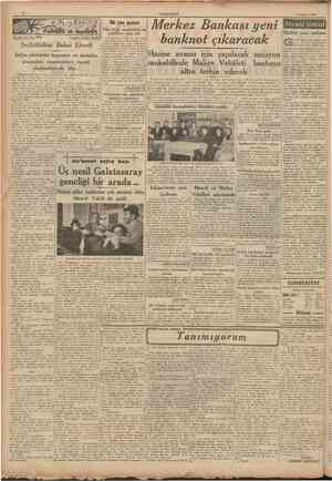  2 CUMHURİYET 3 Haziran 1940 hk yax pazarı Dün halk, mesirelere ve »ahillere akın etti Tarihî tefrika: Yazan: ZİYA ŞAKÎR Tatil