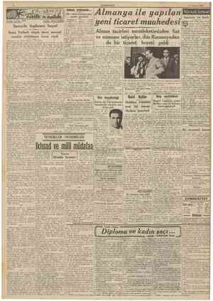  CIMHURİYET 11 Temmuz 1940 Sokak ortasında ... Bir adam karısını ağır surette yaraladı Tarihi tefrika: 6 O Sarayda toplanan