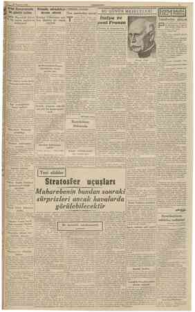  30 Temmuz 1940 Avam Kamarasında bu günkü içtima CUMHURİYET Holanda mücadeleye Hâdlseler arasında devam edecek Son perdeden