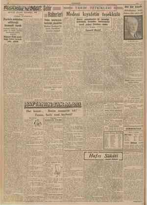  CUMHURIYET 1940 TARİH TETKIKLERI ŞÜYÜK SlYASl TEFRİKA: Yazan: GORDON WATERFİELD Acı bir kayıb Arkadaşımız Sabri Subaşı dün