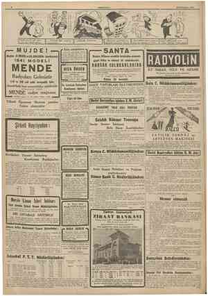  CUMHURİYET 10 Birİncikânun 1940 Orleadasınız bir gün âize • • l kuçiik gŞrmç • • • ... Yakında ben zengt'n olacacım ... ' •