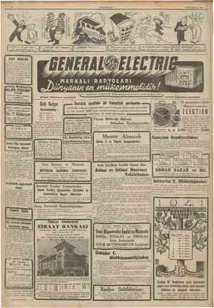  CUMHURÎYET i l Birincikânun 1940 CLrkadaşmız bir gün Sİze * u JŞtn beni kuç'uk çorme • • • y.Yakında ben zengin üdada köşku'm