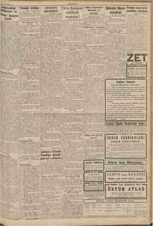  23 Şubat 1941 CUMHURIYET (Baş tarafı 1 inci sahifede gönderdiyse de Arnavudluk muhtelif işgallerden bir türlü kurtulamıyordu.