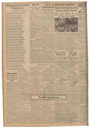  CUMHURİYET 5 Mart 1941 Gönderiiememiş bir tebrikname Halk için Ucuz kumaş imali tetkik ediliyor Seri halinde halk tipi ucuz
