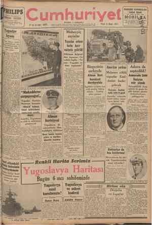  — SA ene Bidyoları 1941 modellerini alınız. ISTANB! Telgraf ve mektub adresi: Cumhuriyet, -İstanbul « Posta kutusu: İstanbul