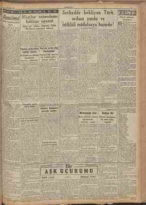  16 Nisan 1941 CUMHURlYET v kelhneyi makam yazar, mlkam konuşuruz. Makamı Cennet olsun... Bizim idadî mektebinde (liselerin