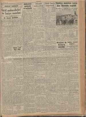  26 Mayis 1941 CUMKURÎYET Asherî vaziyet (Ba* tarab 1 ind Mhifede giliz filosu tarafından yapılan teşebbüslerin önüne geçerek