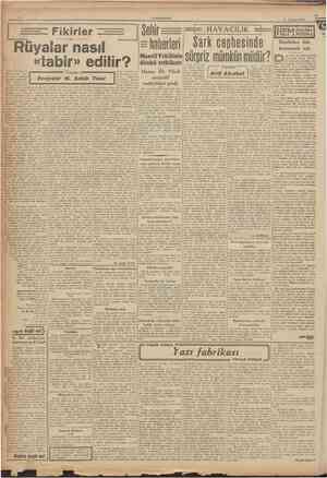  CUMHURlYET 2 Ağustos 1941 r Manş havalarmbaşma başarması da Büyük Britanmuhal gibi görünyalı tayyarecilerin mektedir. On bir