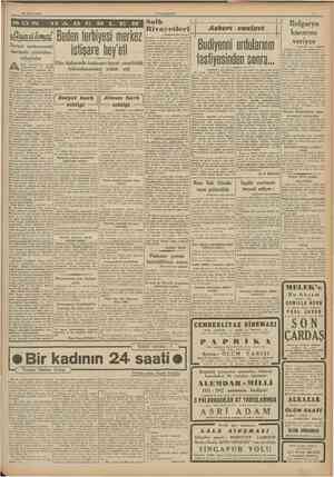  2 4 Eylul 1941 CUMHURÎYET Sovyet mukavemeti üzerinde yürütülen tahminler Beden terbiyesi merkez istişare hey'eti Dün Ankarada