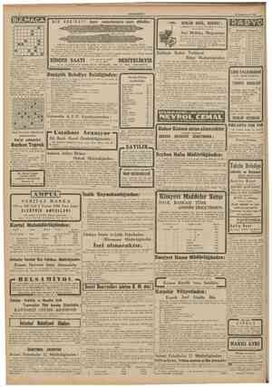  CUMHURİYET 18 Birinciteşrin 1941 BULMACA • • • • • • • • • • • • BİR HAKİKAT! Sayın müşterilerimizin nazarı dikkatine; REKUM