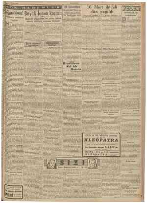  IY Mart 1942 CUMHURfYET Irk hıfzıssıhhası Hindistanı müdafaa meselesi indistan Prenslerl Meclisinin toplarunası münasebetile