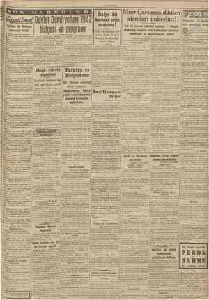  3 Nisan 1942 CUMHURÎYET ir iki gündür gazeteler, taı edilnıekte olan Mısırçarşısının kubbelerine konan alemlerle...
