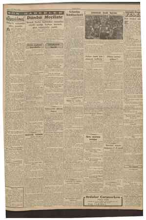  28 Nisan 1942 CUMHURİYET Meciiste Hitler'in nutkundan İktısadî Devlet teşekkülleri memurları tekaüd sandığı lâyihası üzerinde