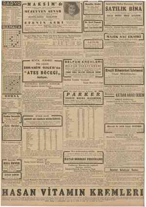  CUMHURİYET Birincİteşrm 1942 D O K I O B RADYO f 7,30 7,32 7,40 7,55 12,30 12,33 12,45 13,00 Bugünkü Program Program Jimnastü