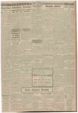  31 Birinciteşrin 1942 CUMHURIYET (Başmakaleden devam) (Baş tarafı 1 inci sahifede) Alman basın sözcüsünün beyanatı nırlanmrza