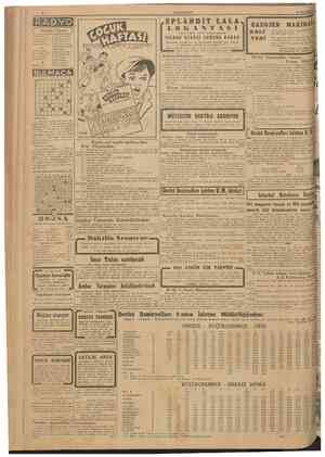  CUMHURIYET 30 Birincikânun 1942 RADYO ü Program 7.30 7,32 7,40 Haberler 7,55 Salon orkes. 12,30 12,33 12.45 13.00 * Program