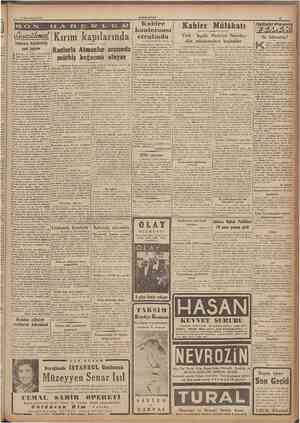  6 tkinc!te«rin 194i, O IV undura mağazalarını seyre "• Balkanlara çıkarma yapmak bakımınderim.. Kunduralarm alıştığı. •...