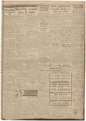  20 tkincîkânun 1944 CUMHURİYET Müttefikler arasmda Mr. ChurchiH'in Londraya cıkan iki hâdise donuşu r ChurchiH'in uzunca Wr
