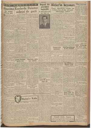  20 Mart 1944 CUMHURÎYET İstilâ hareketini yaklaştıran âmiller jri İsveçte, digeri tsviçrede çıkan iki tarafsıı gazete,...