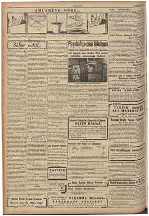  CÜMHURTYET 19 Mayi« 1944 AMCABEYE GÖRE Maliye Vekâletinden : Yeni te&ls olunan Vekâlet gara] ve atölyesi için 1250/275 tabla