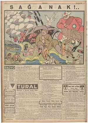  s CUMHURİYET. 16 Haziran 1944 A • • * . . • * ?•$ A N A K ! RADYO ( ' Bugünkü Program 13,30 19 00 19,20 19,25 19,50 20 05...
