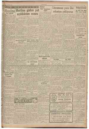  14 Mart 1945 CUMHURİYET Naci Kalmukoğlu Beyoğlunda G. t. N. kitab sarayında şahs! bir resim sergisi Sofya 13 (a.a.) Anadolu