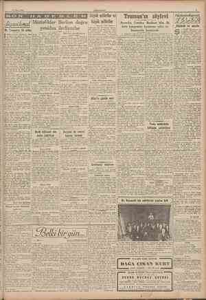  17 Nisan 1945 CUMHURlYET SON Baftara.fi 1 ind sahifede toplanacak olan konferansta çaîışmalara iştiraJd için bir davetname