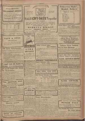  21 Haziran 1946 D o o IO GENERAL ® ELECTRIC [O D O 1 Pehlivanlara Müjde!.. Hendek Halkevi HARBDEN EVVELKİ M A LLA R Alâmeti