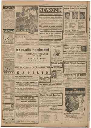  CUMHURIYET 18 Ağustos 1946 İÇKİSİZ SAZ \ Cağaloğln ÇİFTESARAYLAR Bahçesinde 7,25 Acılış ve program 7.S0 Müzlfe fpi j 7,45...