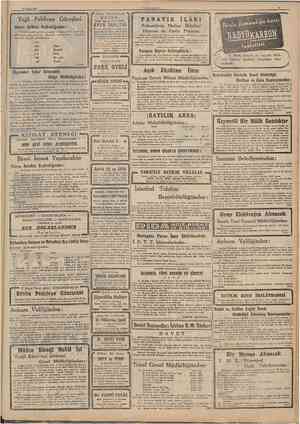  40 Nisan 1947 CUMHURİYET Yağlı Pehlivan Güreşleri 0 ' Bahçe Meraklılarına ' M Ü J D E ; Çiçek, Meyva, Afac Fîdanîık Akyazı