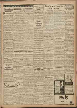  12 Temmuz 1947 T İnöntimiıı bcyannamcsl Paris Konferansı aris konferansı bugün, en kuvvetli ihtünale göre, on dört devletin