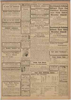  30 Ağustos 1947 CUMHUKİVE1 • SAYIN Fransanın meshur DOKTORLARA: BARBİERBENARD et TURENNE aletier fabrikasının optik...