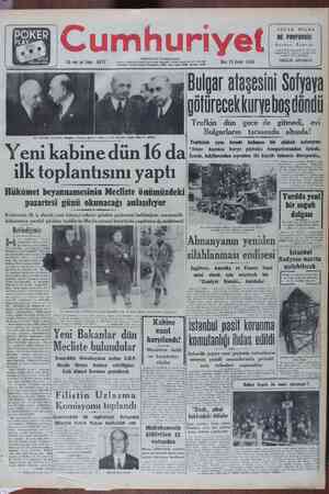 Cumhuriyet Gazetesi 18 Ocak 1949 kapağı