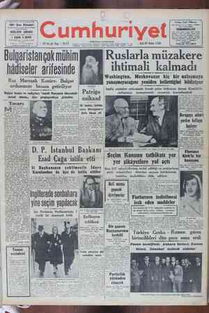 Cumhuriyet Gazetesi February 28, 1950 kapağı