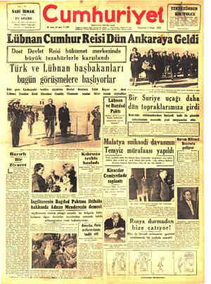 Cumhuriyet sayfa 1