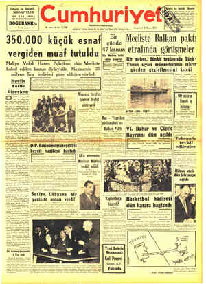 Cumhuriyet sayfa 1
