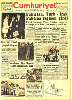 Cumhuriyet sayfa 1