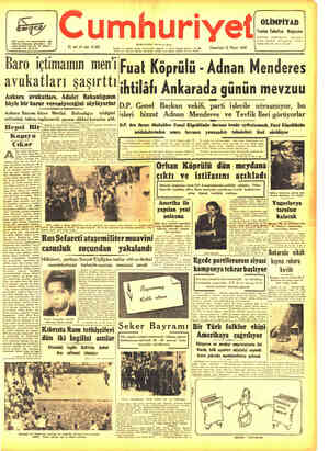 Cumhuriyet sayfa 1