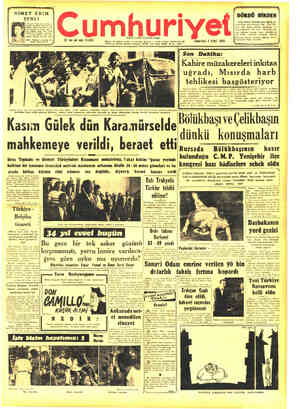 Cumhuriyet sayfa 1